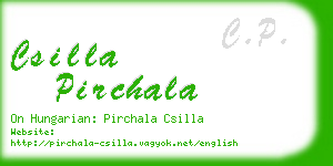 csilla pirchala business card